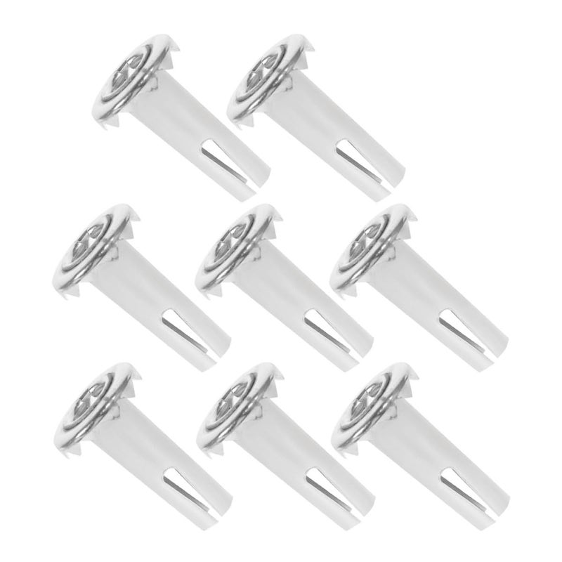 Metal Caster Socket Inserts 8pcs for 8x36 8x38mm Furniture Casters Replacement - Image 1